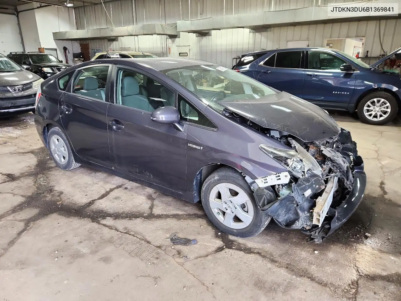 2011 TOYOTA PRIUS VIN JTDKN3DU6B1369841 — фото 4