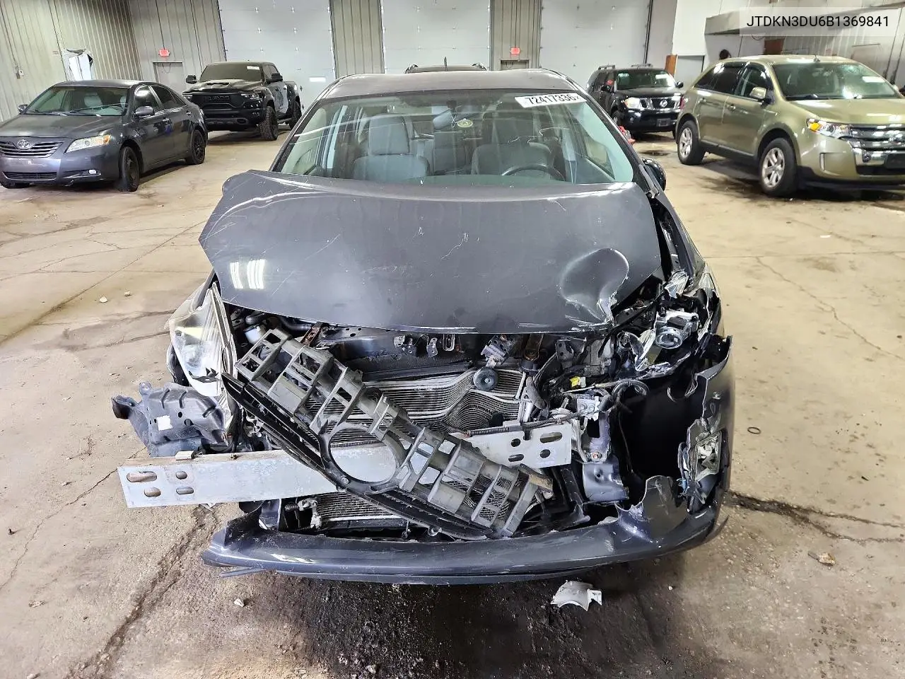 2011 TOYOTA PRIUS VIN JTDKN3DU6B1369841 — фото 5
