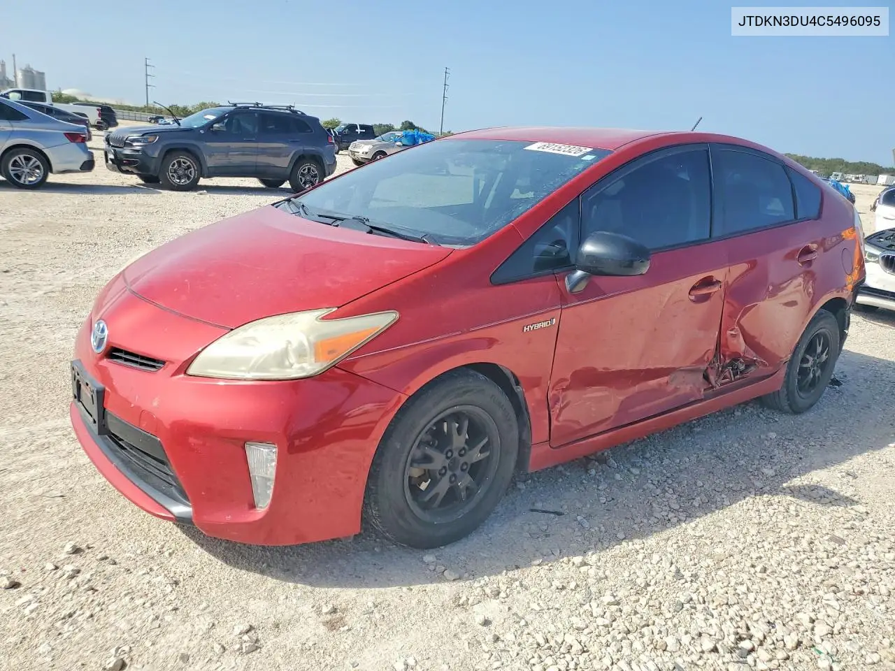 TOYOTA PRIUS 2012, VIN JTDKN3DU4C5496095