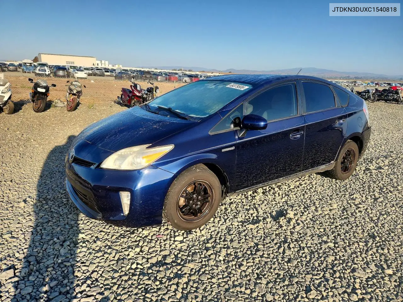 TOYOTA PRIUS 2012, VIN JTDKN3DUXC1540818