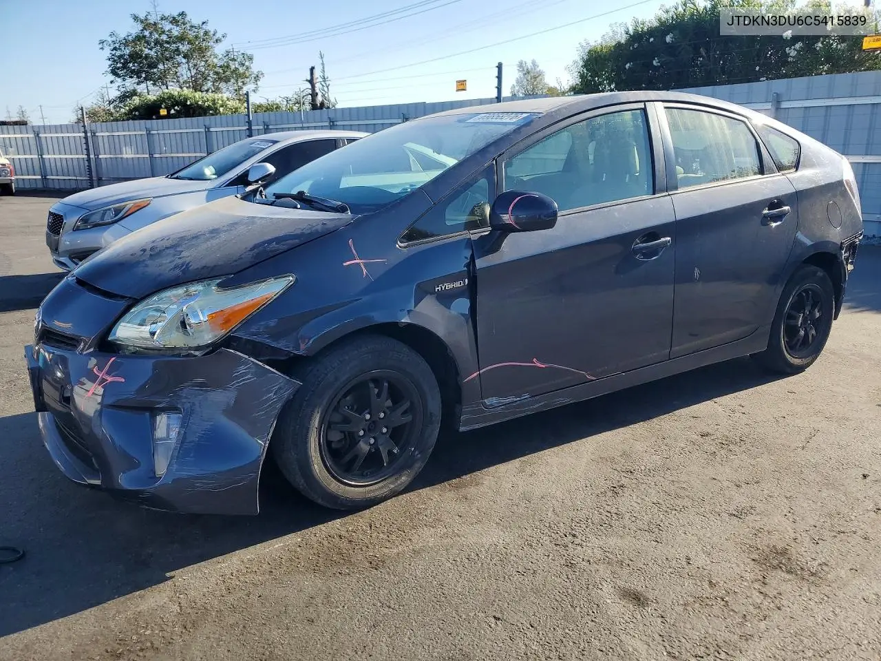 TOYOTA PRIUS 2012, VIN JTDKN3DU6C5415839