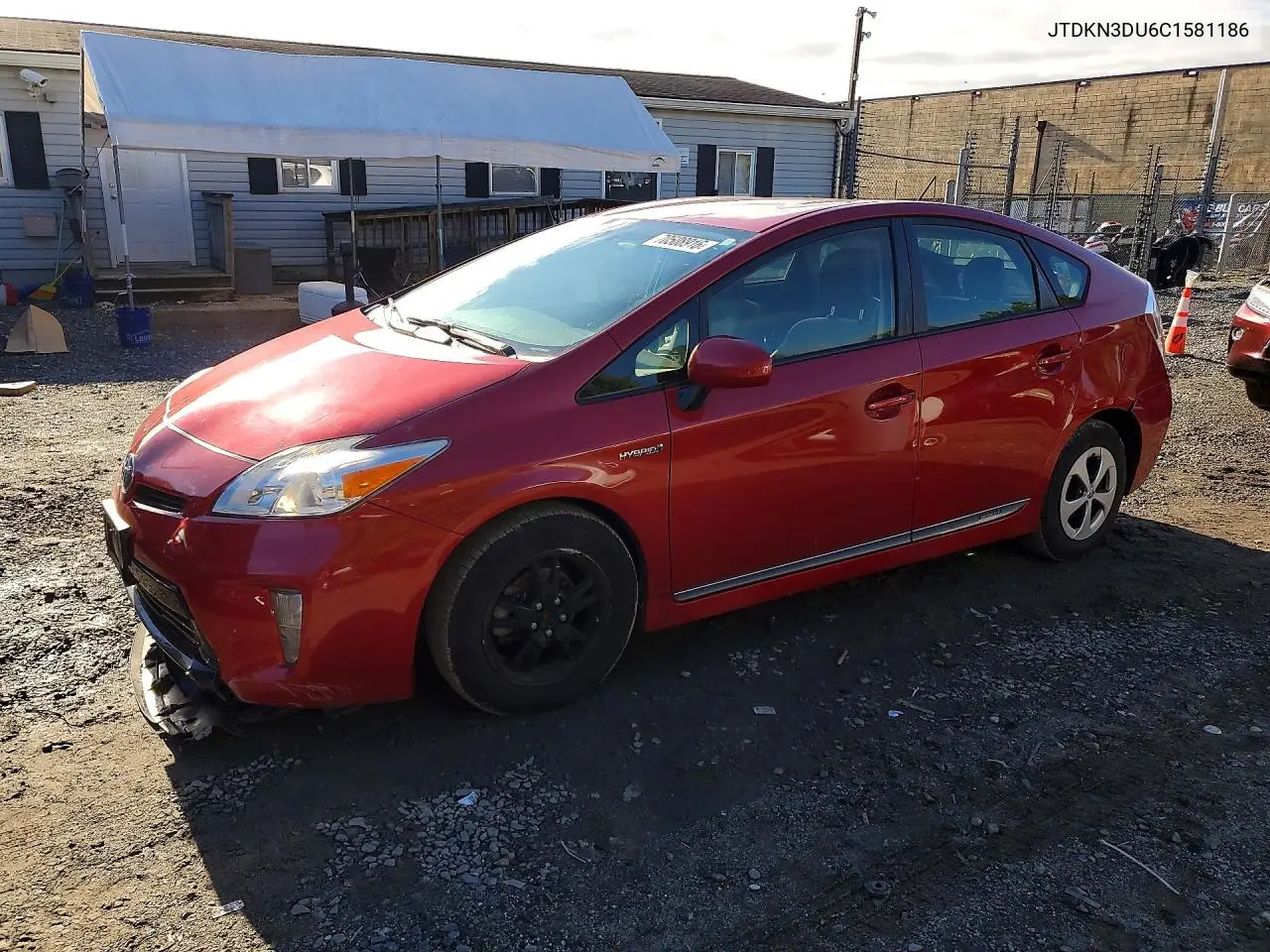 TOYOTA PRIUS 2012, VIN JTDKN3DU6C1581186