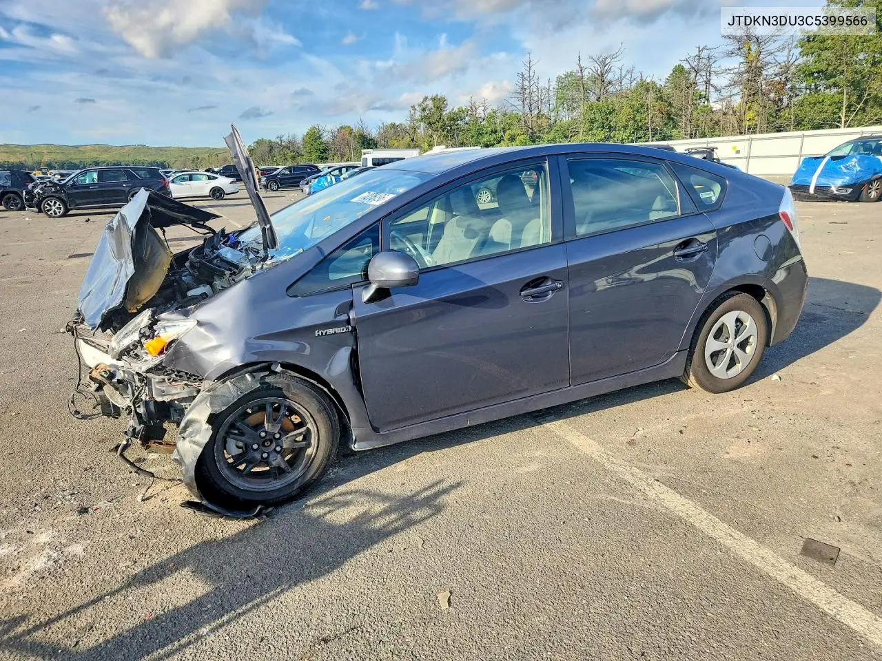 TOYOTA PRIUS 2012, VIN JTDKN3DU3C5399566
