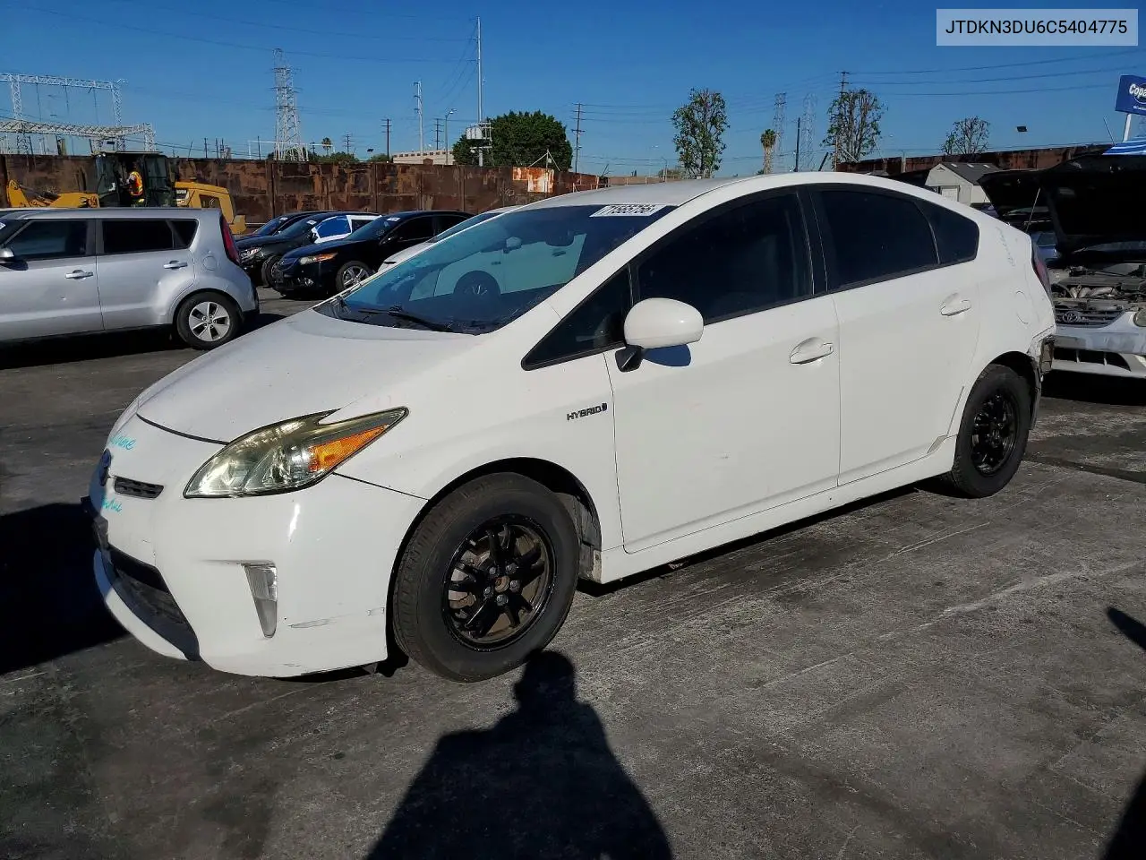 TOYOTA PRIUS 2012, VIN JTDKN3DU6C5404775