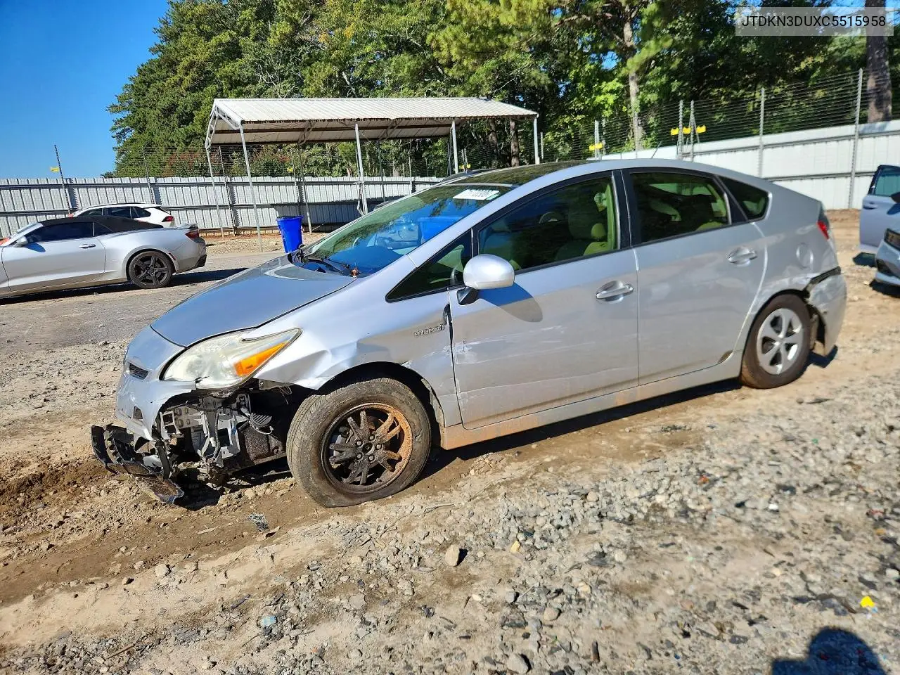 TOYOTA PRIUS 2012, VIN JTDKN3DUXC5515958