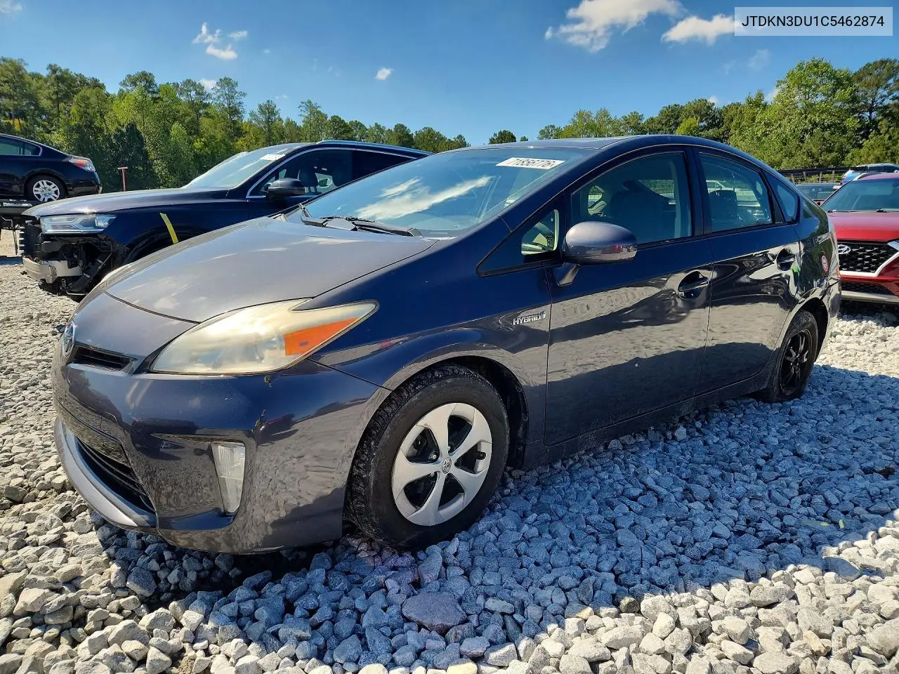 TOYOTA PRIUS 2012, VIN JTDKN3DU1C5462874
