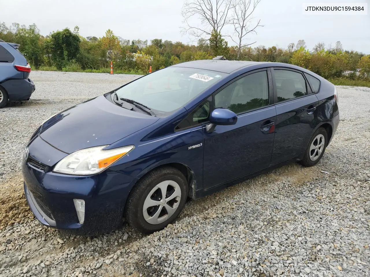 TOYOTA PRIUS 2012, VIN JTDKN3DU9C1594384