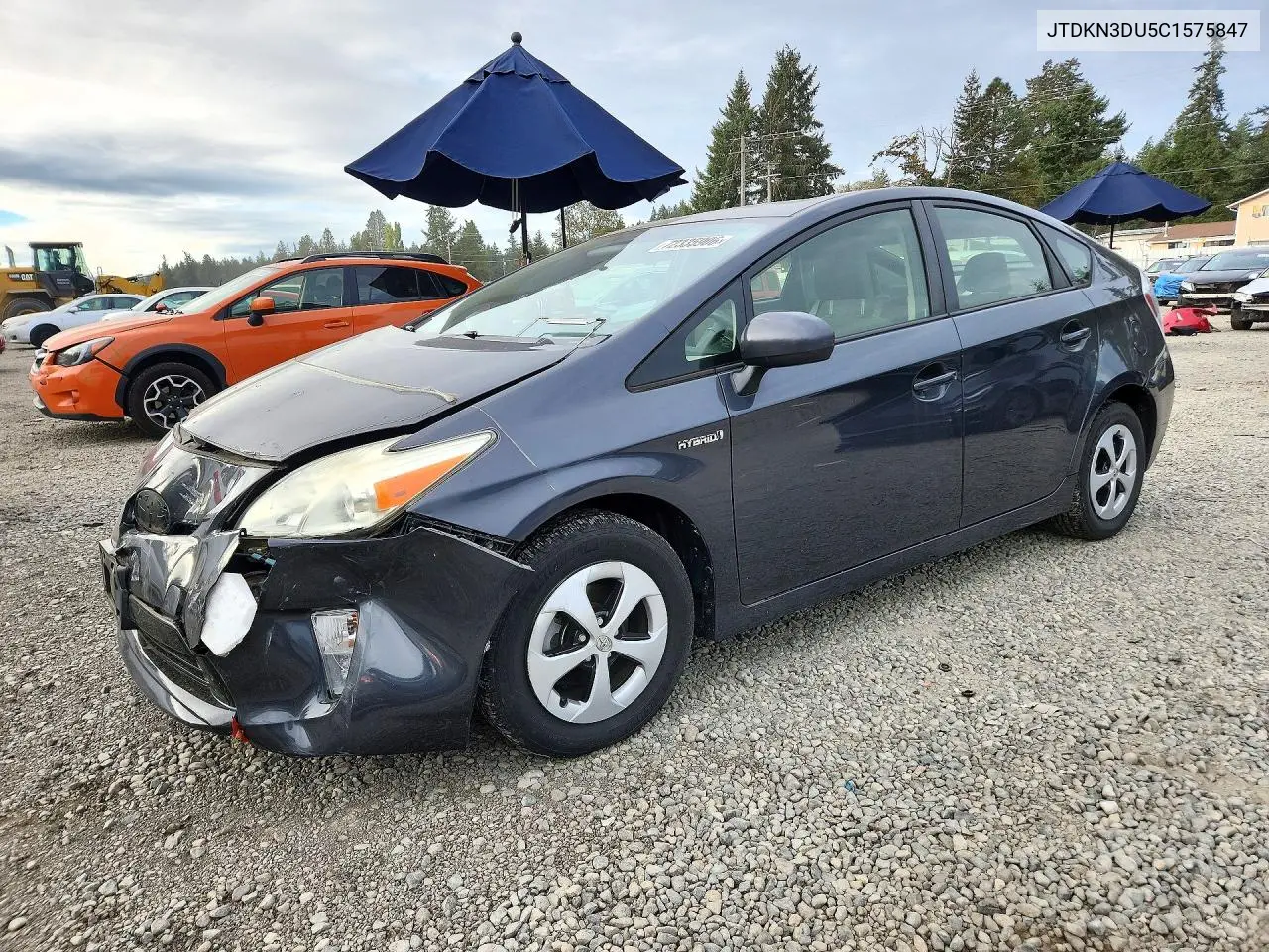 TOYOTA PRIUS 2012, VIN JTDKN3DU5C1575847