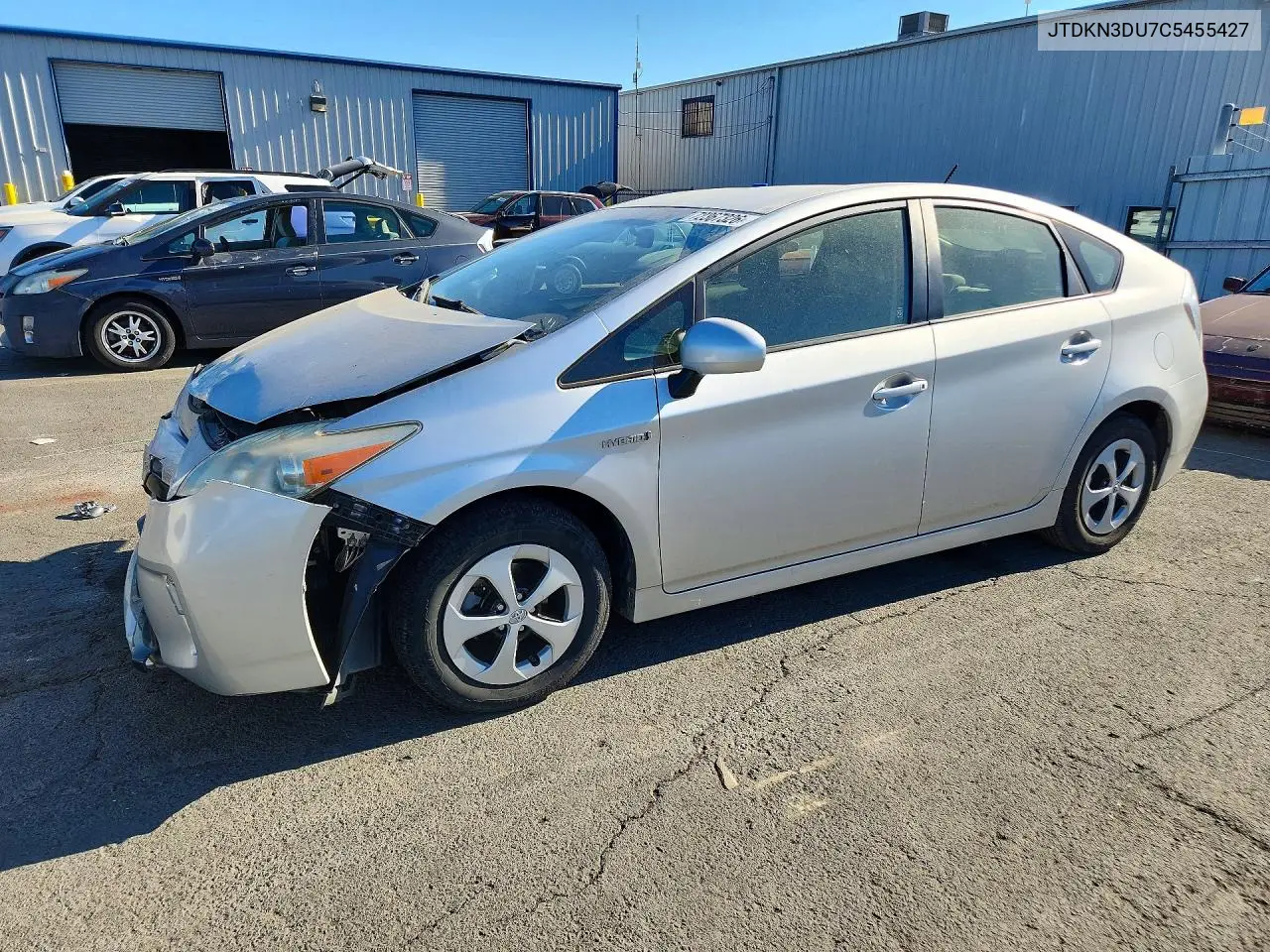 TOYOTA PRIUS 2012, VIN JTDKN3DU7C5455427