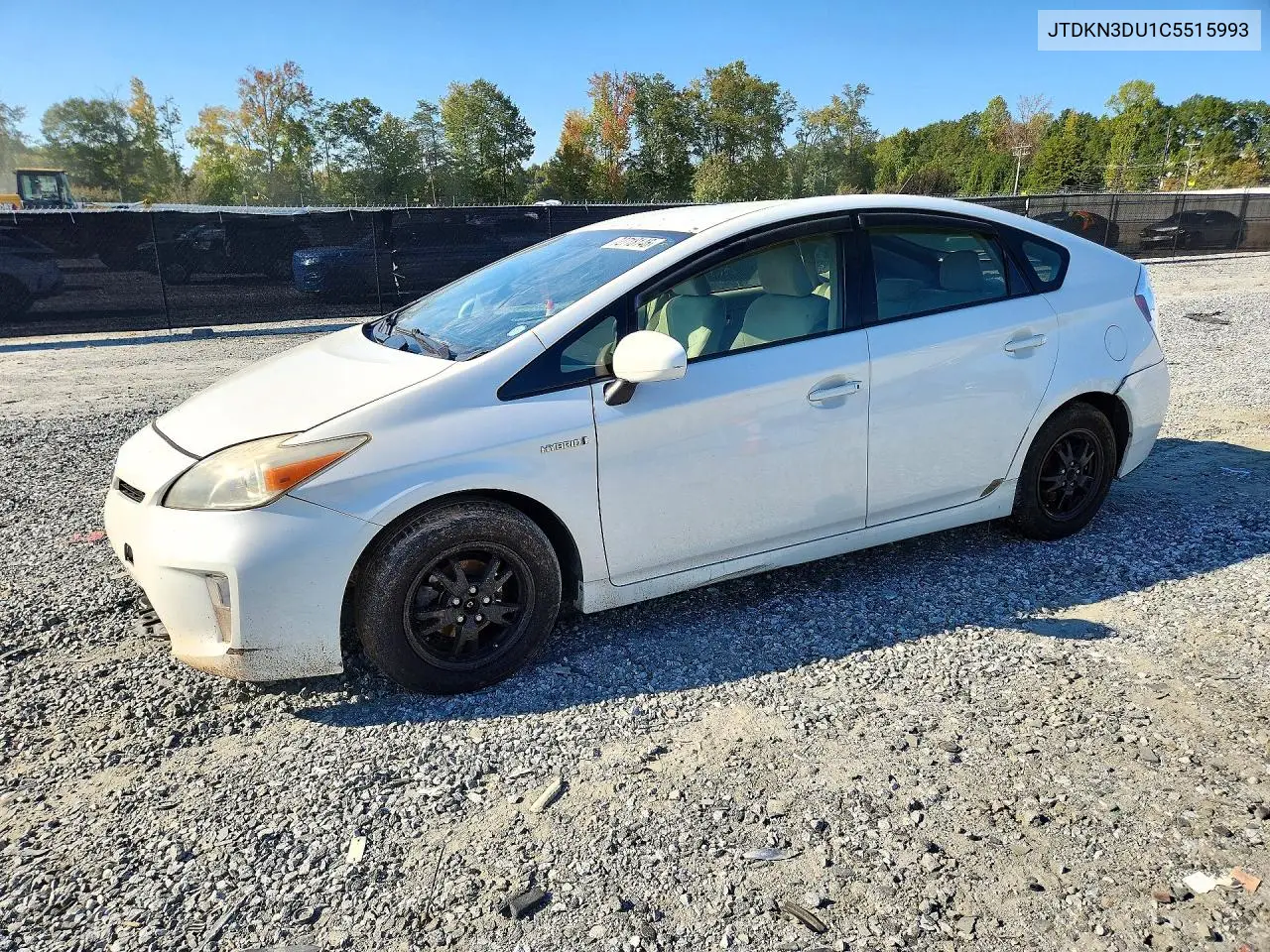 TOYOTA PRIUS 2012, VIN JTDKN3DU1C5515993
