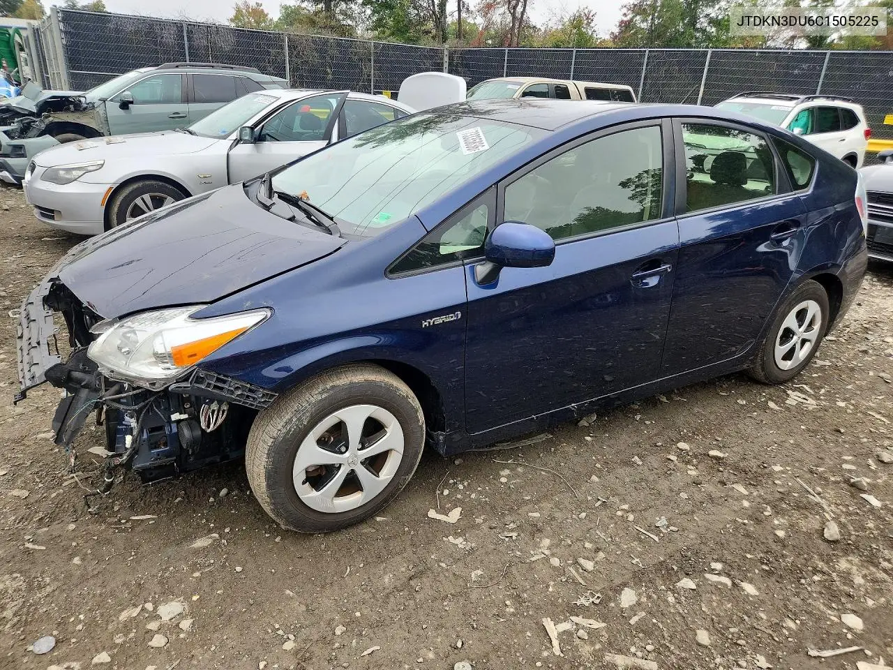 TOYOTA PRIUS 2012, VIN JTDKN3DU6C1505225