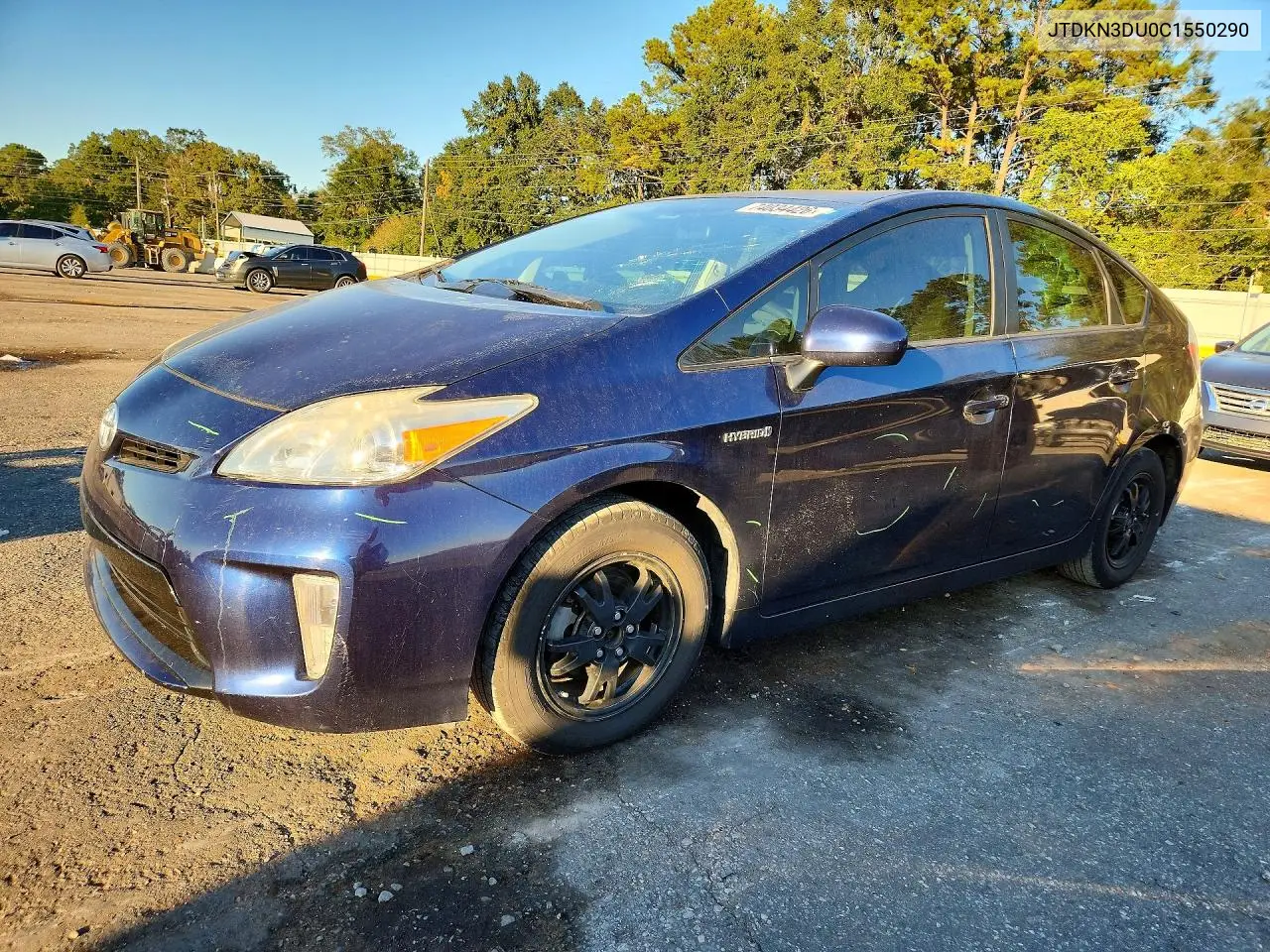 TOYOTA PRIUS 2012, VIN JTDKN3DU0C1550290