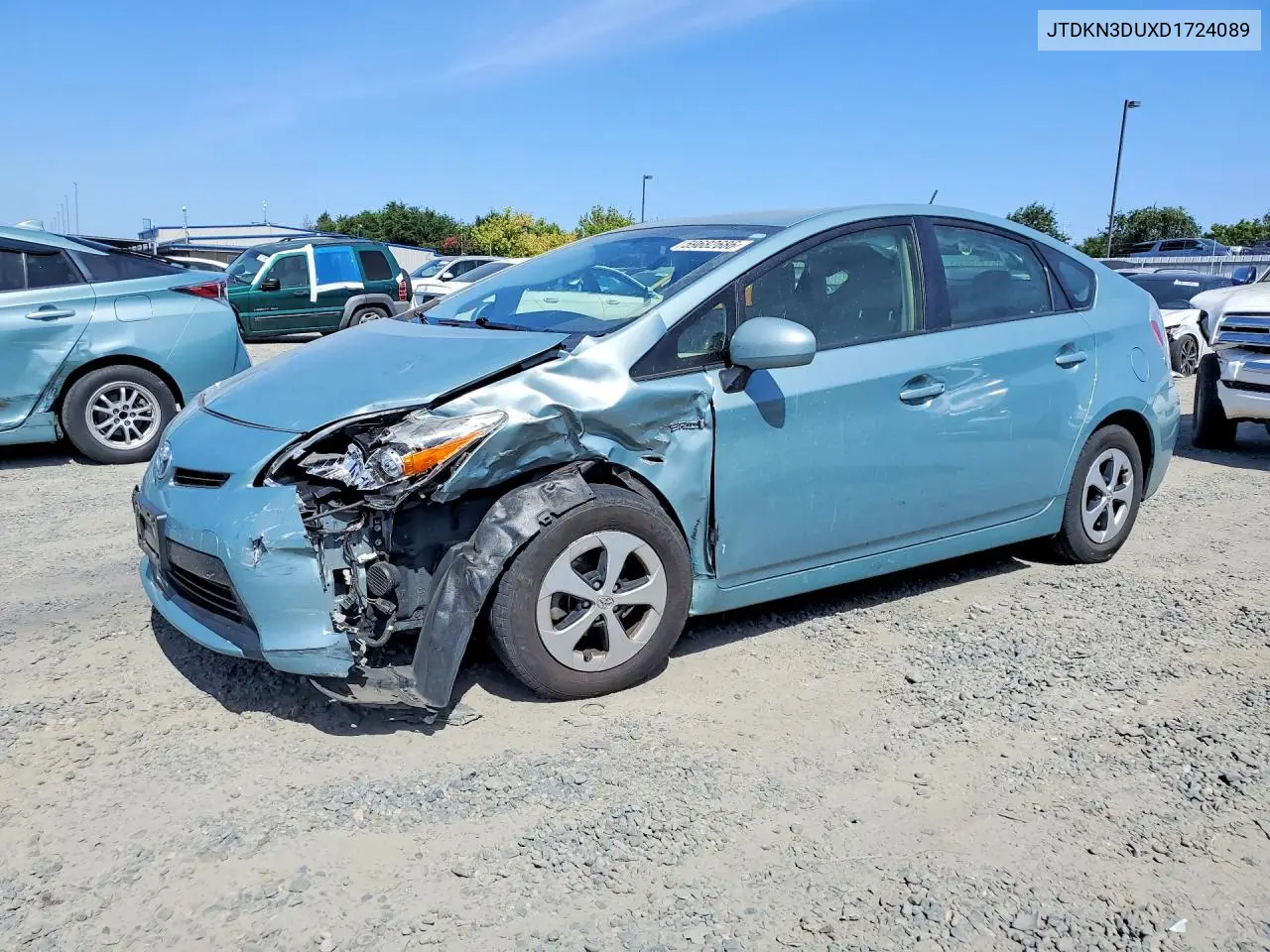 TOYOTA PRIUS 2013, VIN JTDKN3DUXD1724089