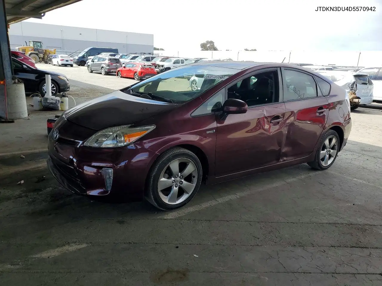 TOYOTA PRIUS 2013, VIN JTDKN3DU4D5570942