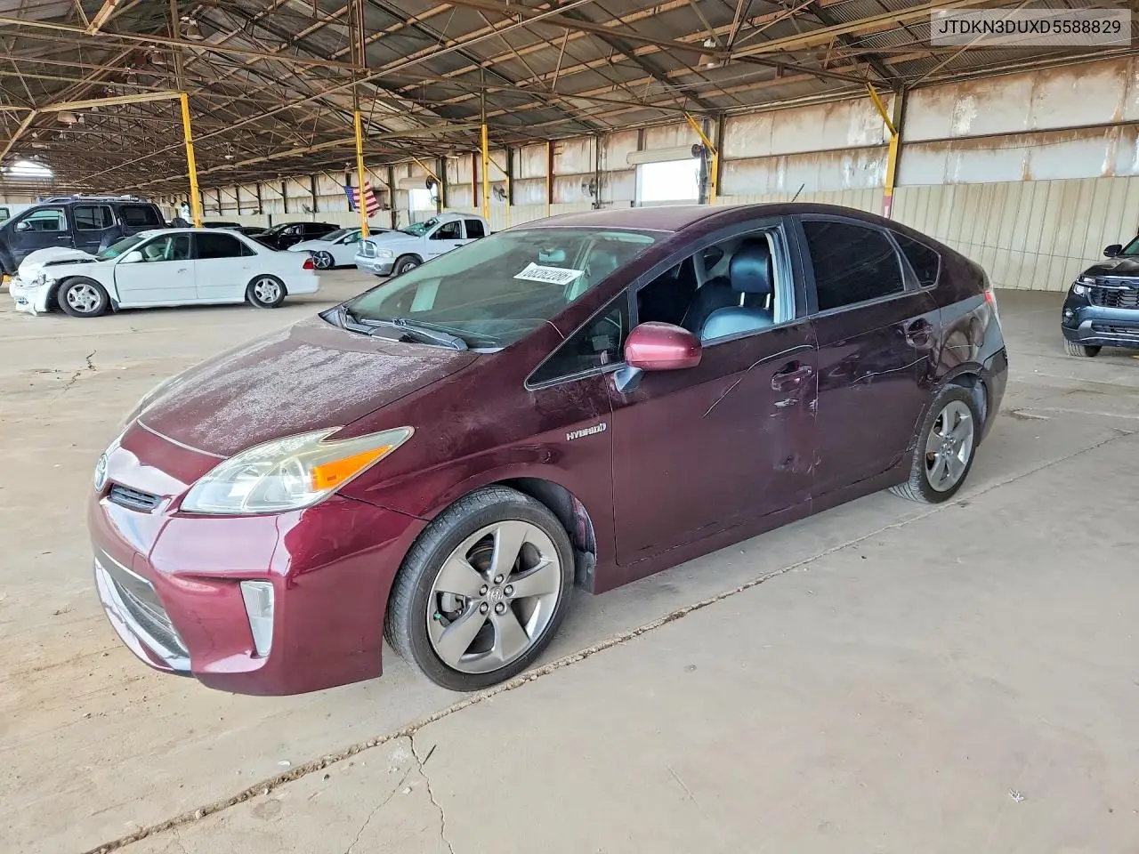 TOYOTA PRIUS 2013, VIN JTDKN3DUXD5588829