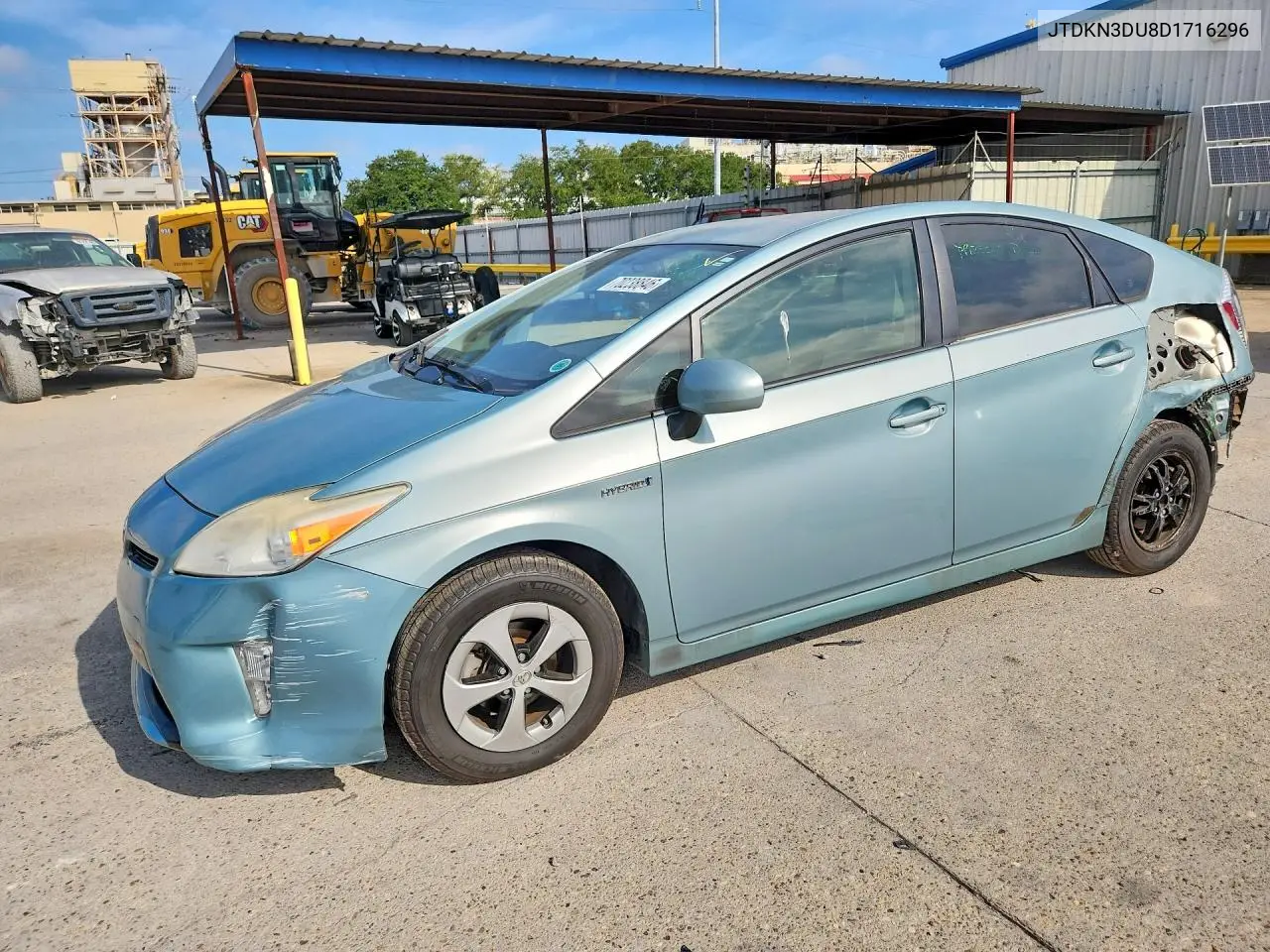 TOYOTA PRIUS 2013, VIN JTDKN3DU8D1716296