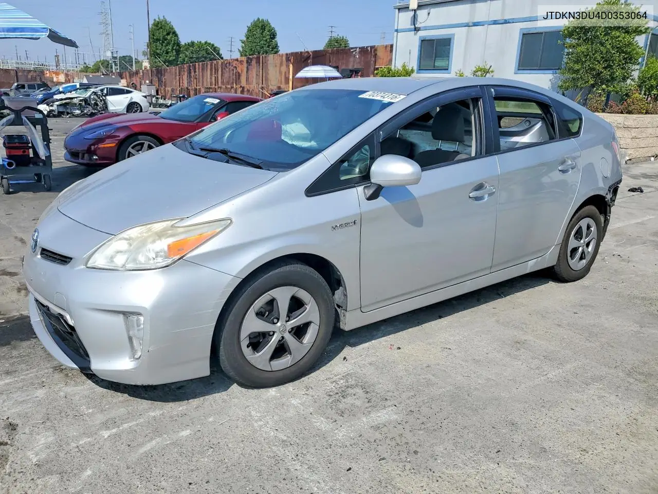 TOYOTA PRIUS 2013, VIN JTDKN3DU4D0353064