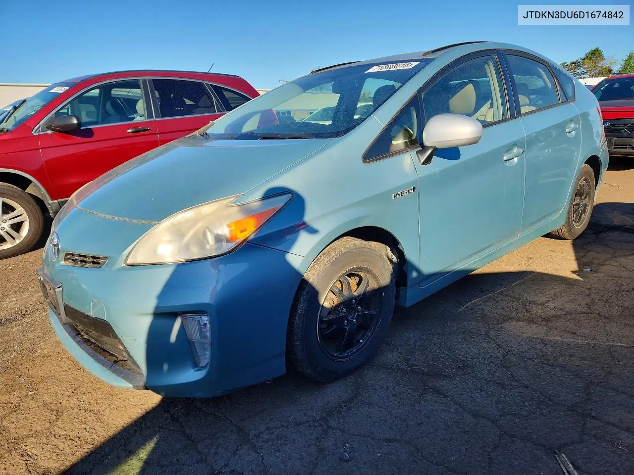 TOYOTA PRIUS 2013, VIN JTDKN3DU6D1674842
