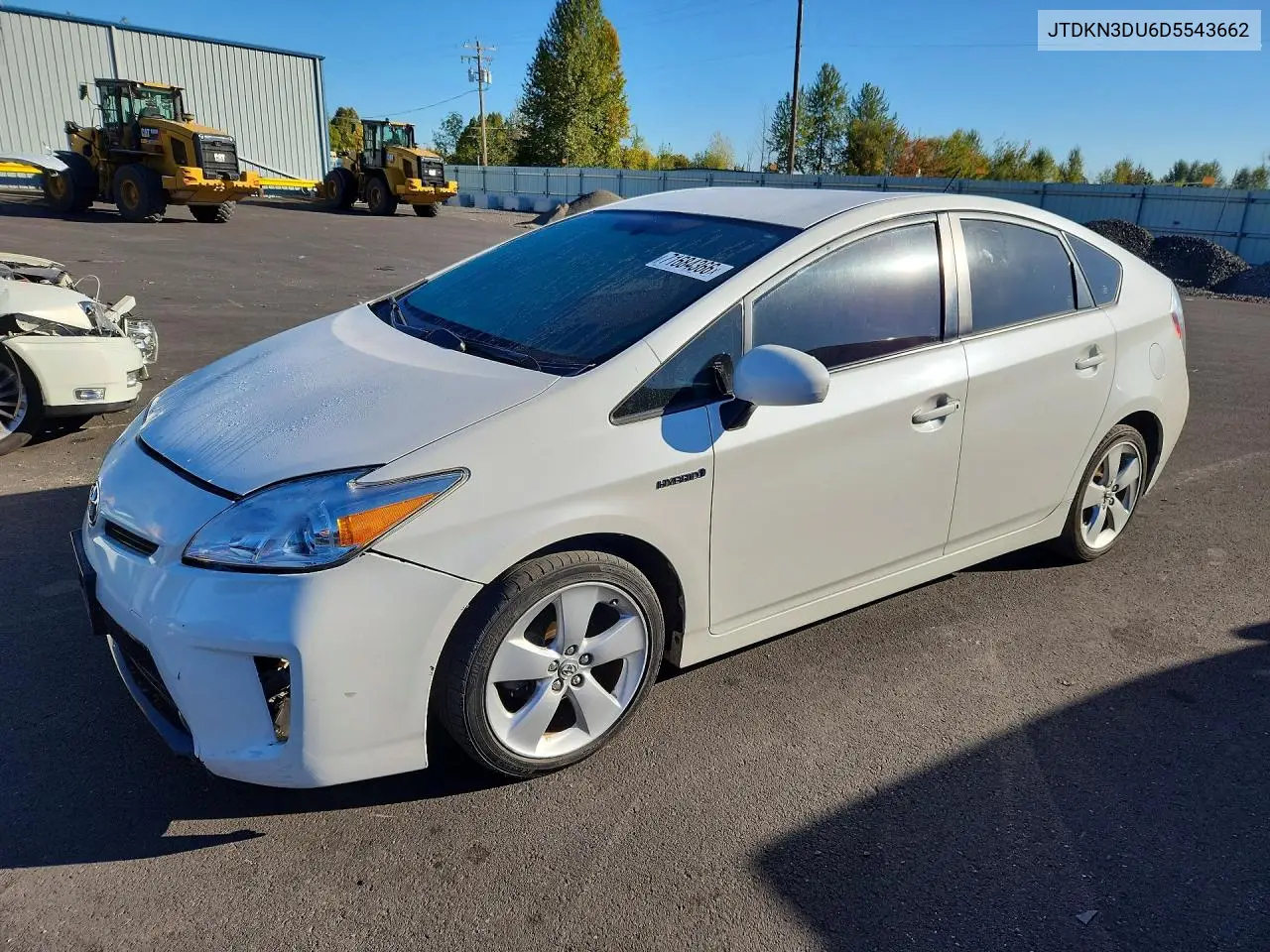 TOYOTA PRIUS 2013, VIN JTDKN3DU6D5543662
