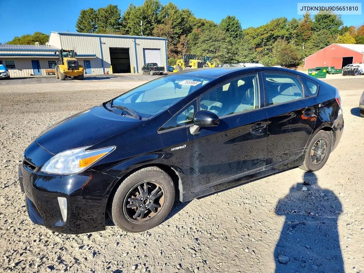 TOYOTA PRIUS 2013, VIN JTDKN3DU9D5651810