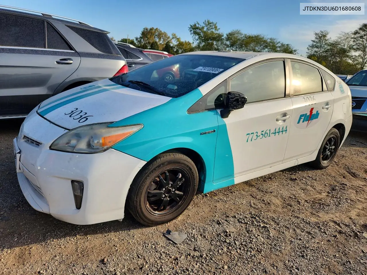TOYOTA PRIUS 2013, VIN JTDKN3DU6D1680608