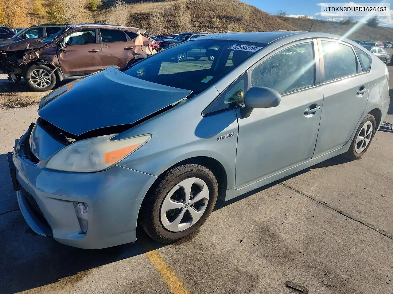 TOYOTA PRIUS 2013, VIN JTDKN3DU8D1626453
