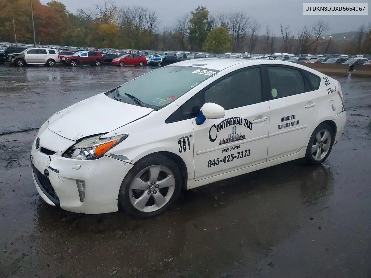 TOYOTA PRIUS 2013, VIN JTDKN3DUXD5654067