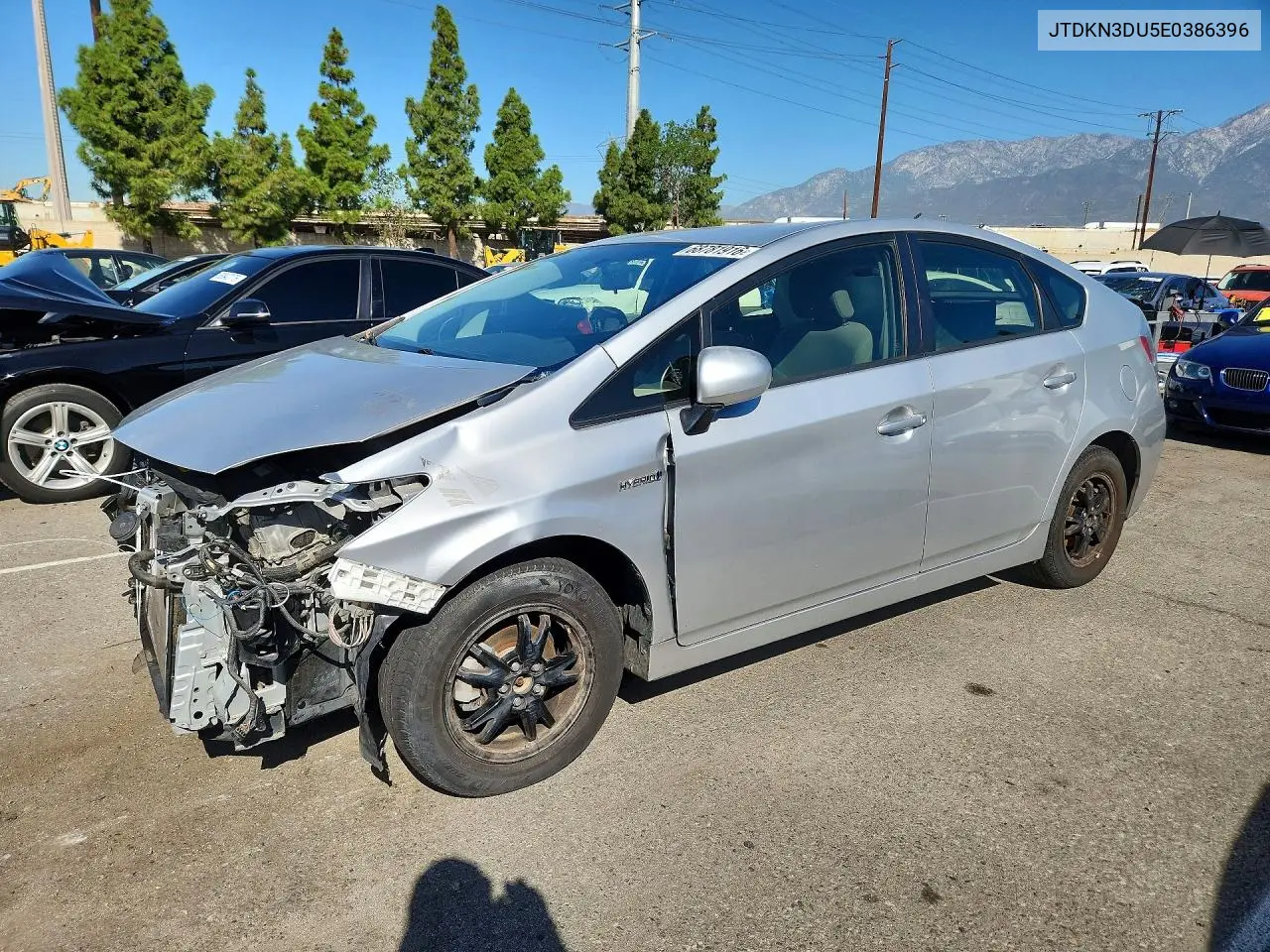 TOYOTA PRIUS 2014, VIN JTDKN3DU5E0386396