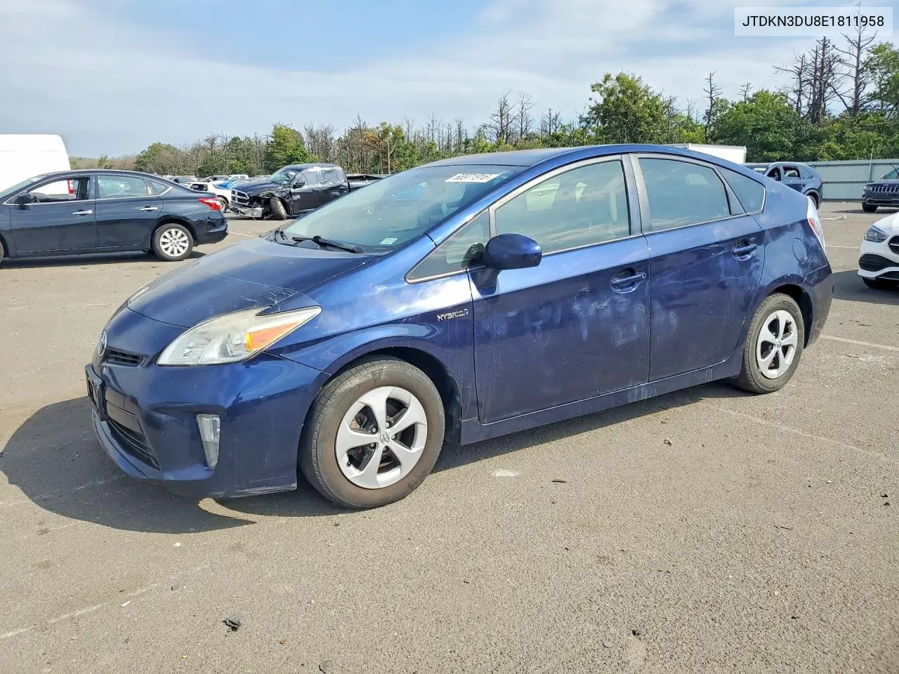 TOYOTA PRIUS 2014, VIN JTDKN3DU8E1811958
