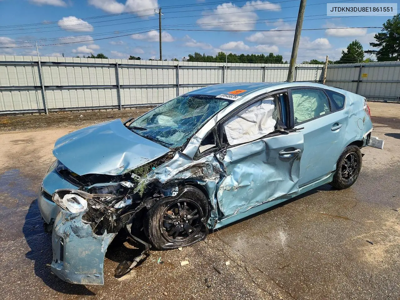 TOYOTA PRIUS 2014, VIN JTDKN3DU8E1861551