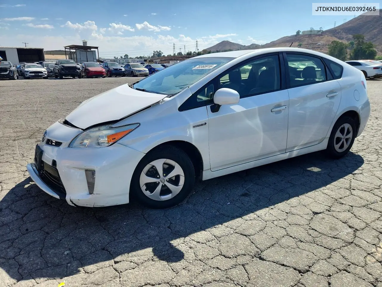 TOYOTA PRIUS 2014, VIN JTDKN3DU6E0392465