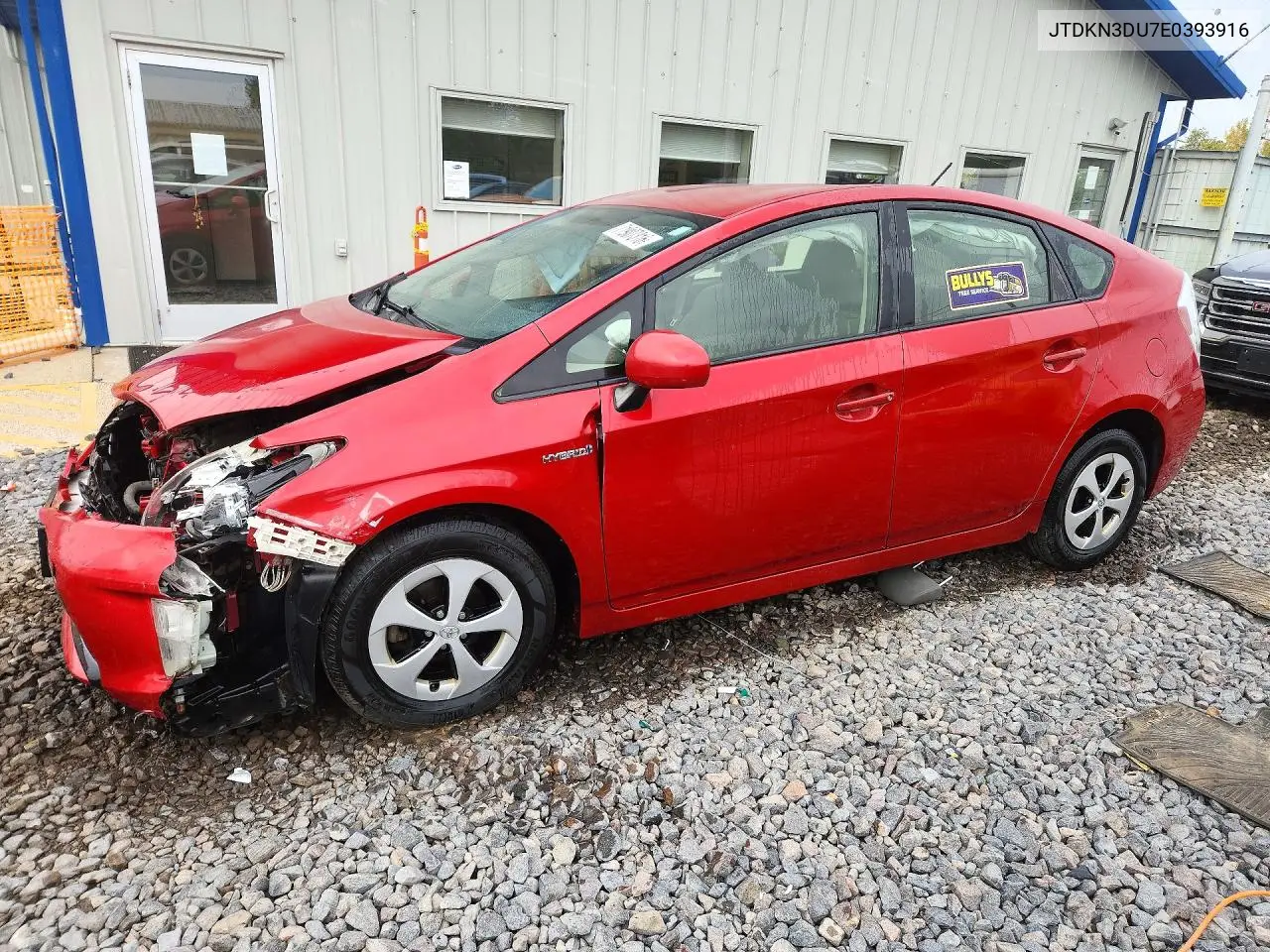 TOYOTA PRIUS 2014, VIN JTDKN3DU7E0393916