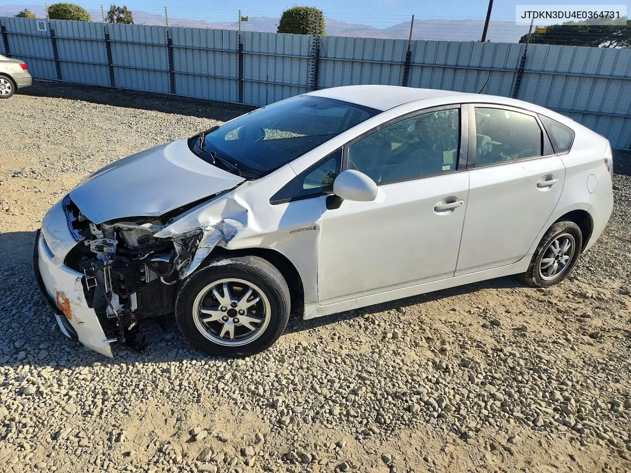 TOYOTA PRIUS 2014, VIN JTDKN3DU4E0364731