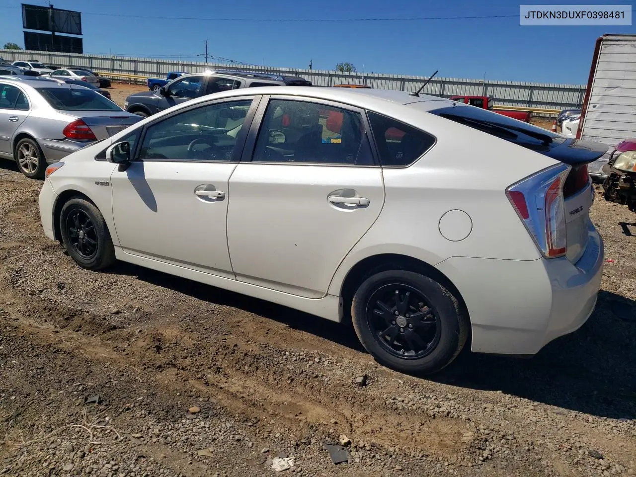 2015 TOYOTA PRIUS VIN JTDKN3DUXF0398481 — фото 2