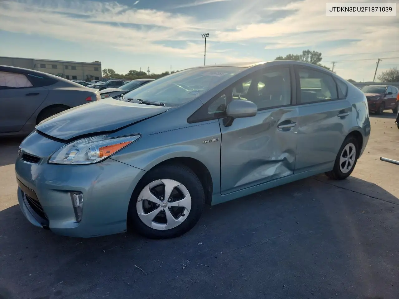 TOYOTA PRIUS 2015, VIN JTDKN3DU2F1871039