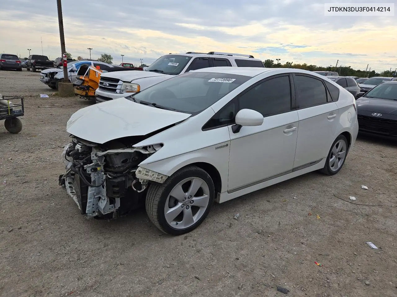 TOYOTA PRIUS 2015, VIN JTDKN3DU3F0414214