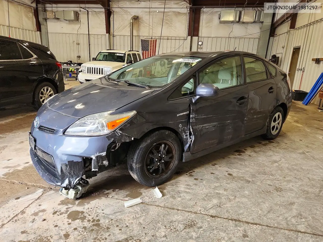 TOYOTA PRIUS 2015, VIN JTDKN3DU4F1981297