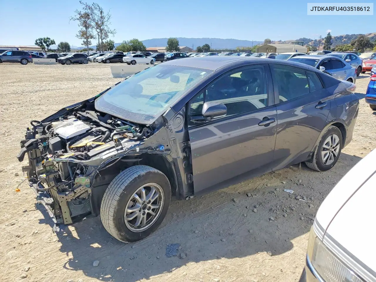 TOYOTA PRIUS 2016, VIN JTDKARFU4G3518612