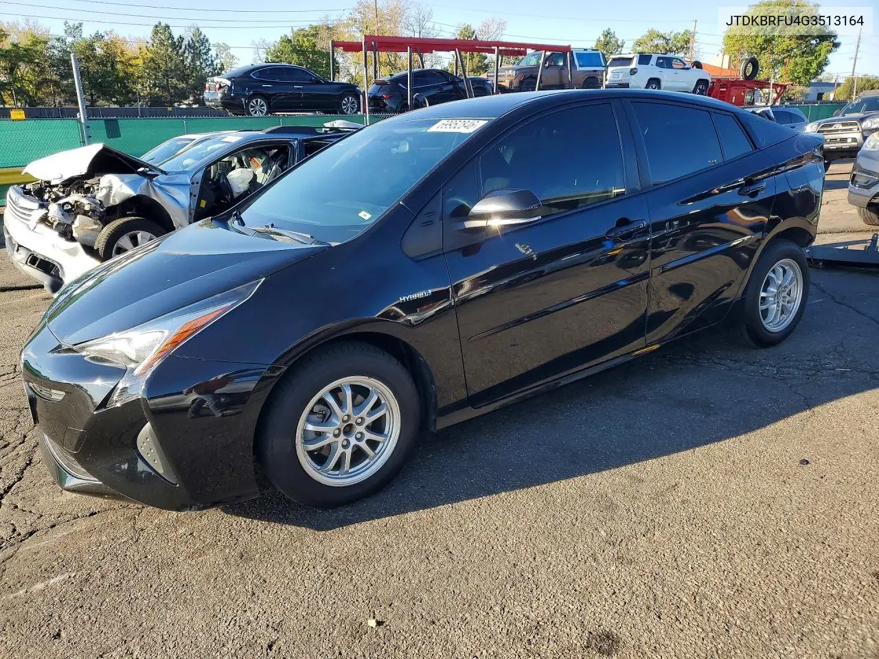 TOYOTA PRIUS 2016, VIN JTDKBRFU4G3513164