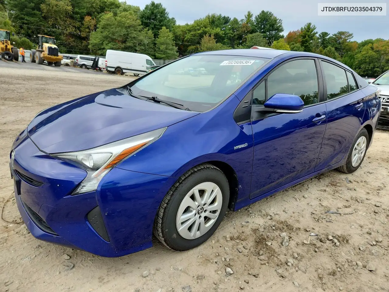TOYOTA PRIUS 2016, VIN JTDKBRFU2G3504379