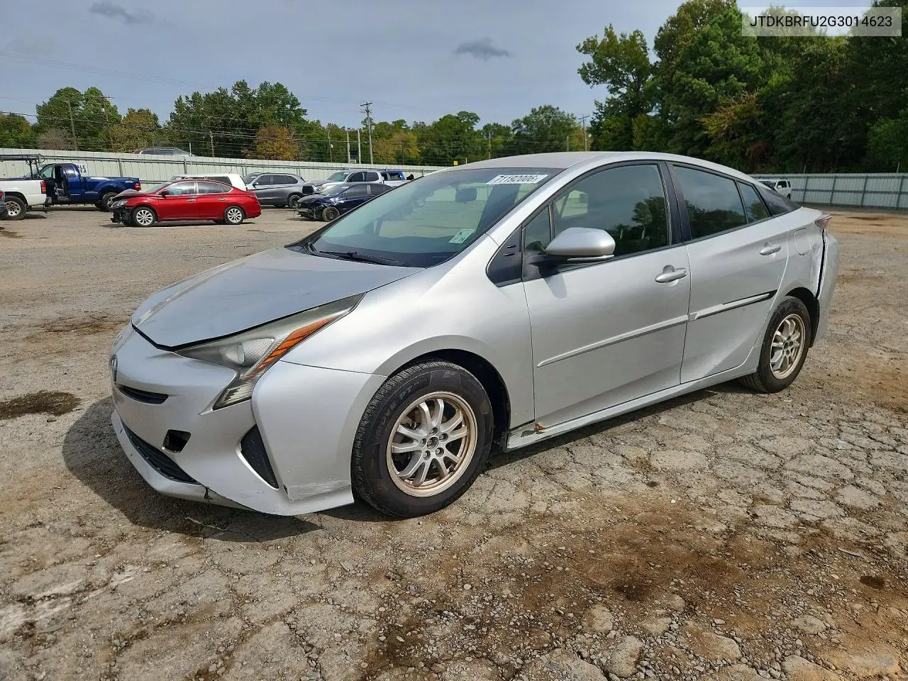 TOYOTA PRIUS 2016, VIN JTDKBRFU2G3014623
