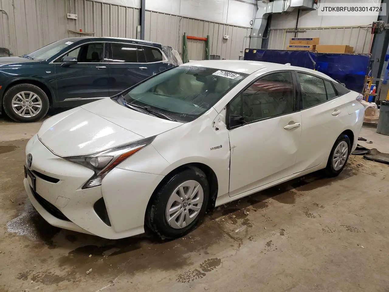 TOYOTA PRIUS 2016, VIN JTDKBRFU8G3014724
