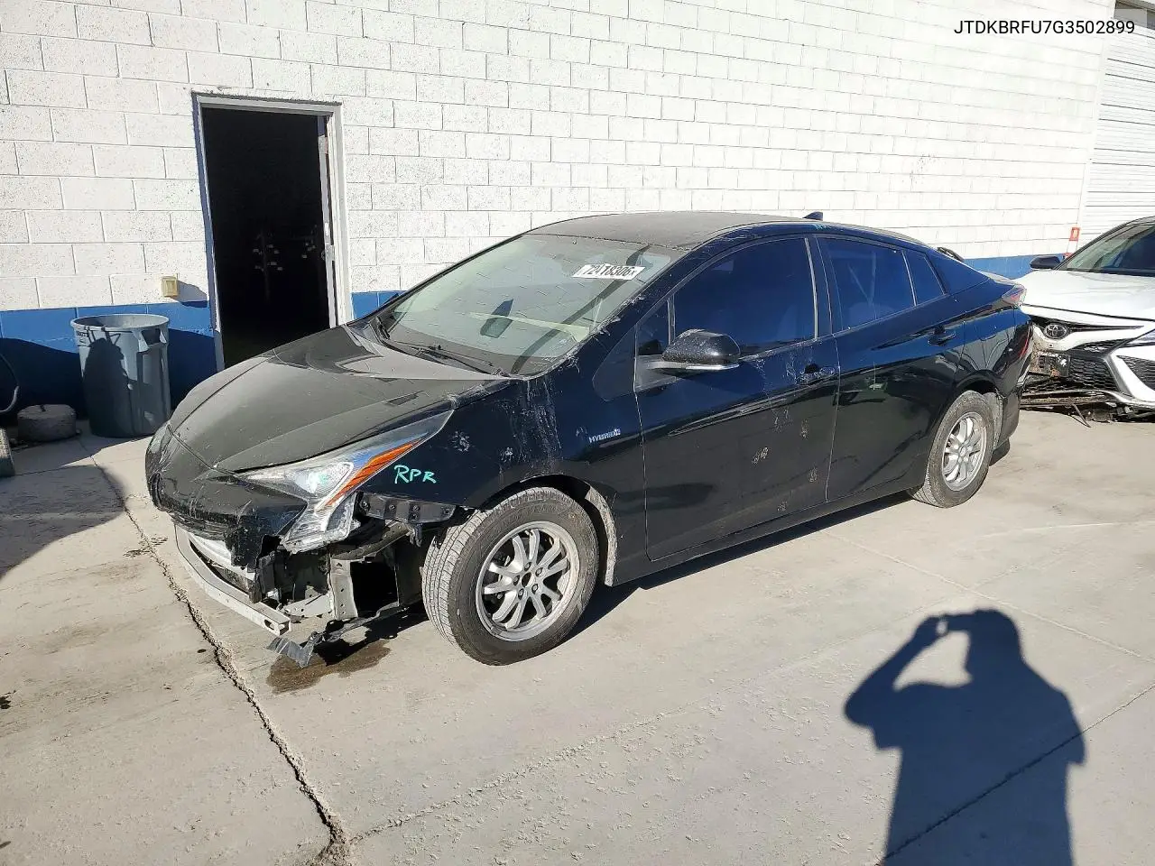 TOYOTA PRIUS 2016, VIN JTDKBRFU7G3502899