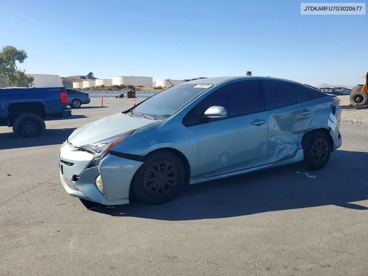 TOYOTA PRIUS 2016, VIN JTDKARFU7G3020677