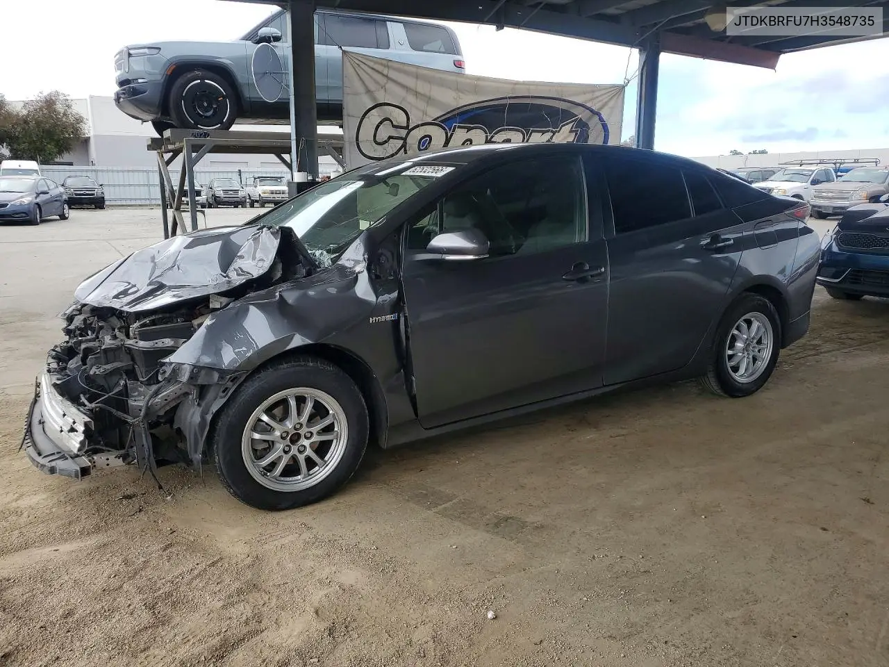 TOYOTA PRIUS 2017, VIN JTDKBRFU7H3548735