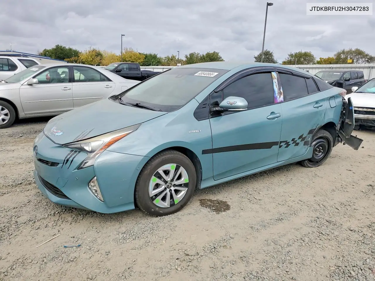 TOYOTA PRIUS 2017, VIN JTDKBRFU2H3047283