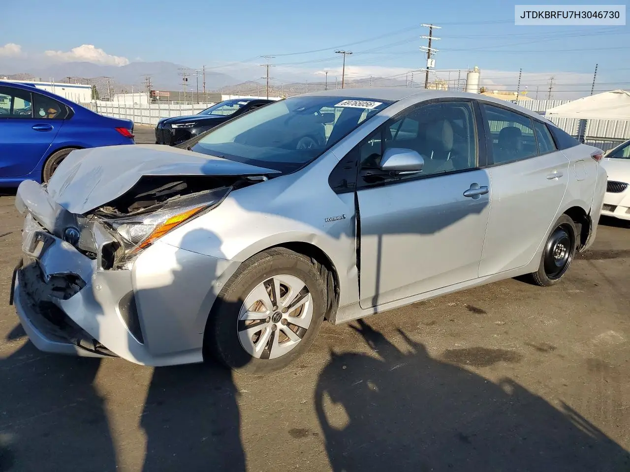 TOYOTA PRIUS 2017, VIN JTDKBRFU7H3046730
