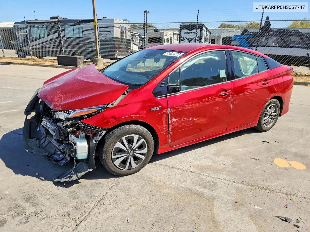 TOYOTA PRIUS 2017, VIN JTDKARFP6H3057747
