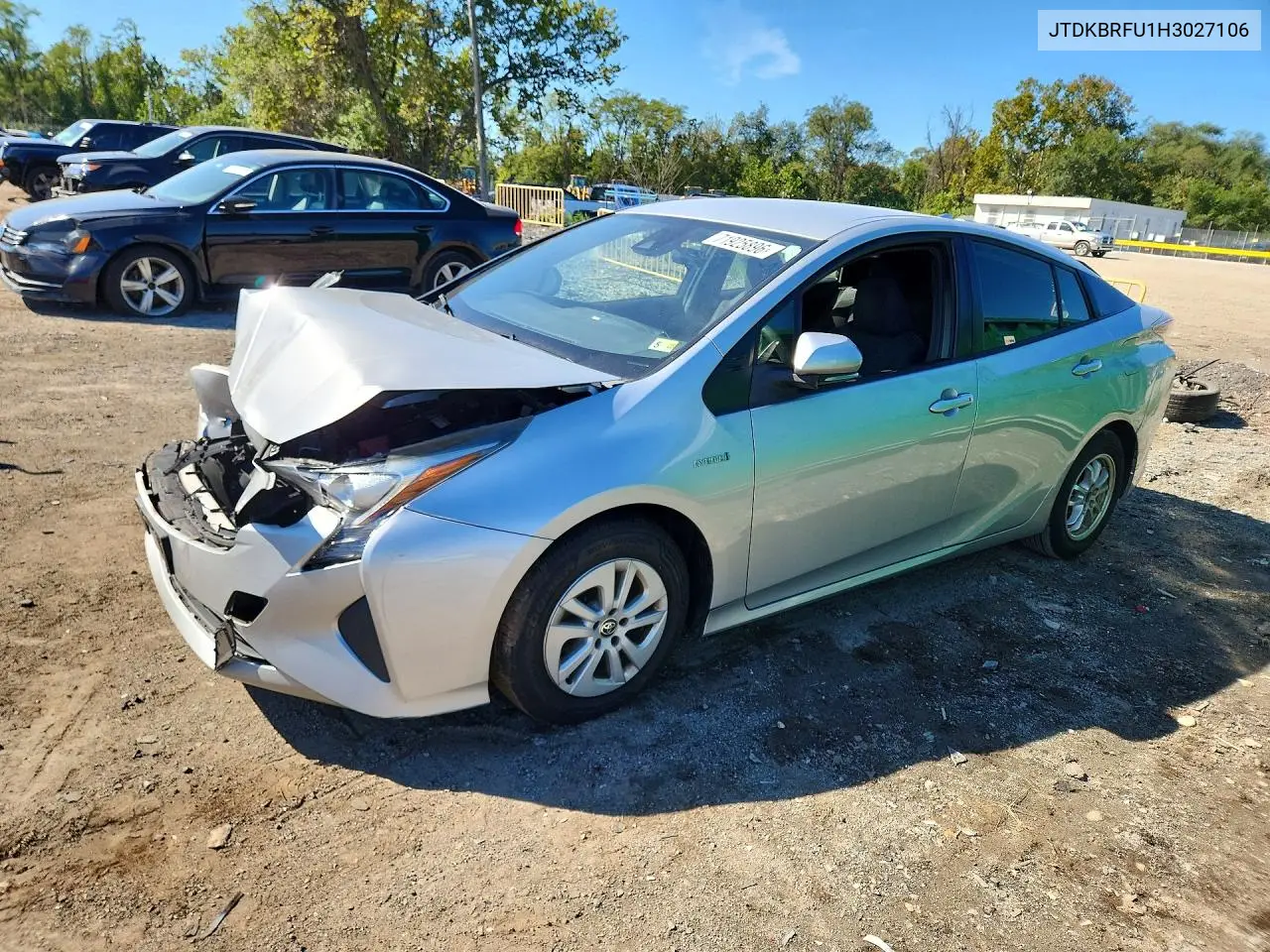 TOYOTA PRIUS 2017, VIN JTDKBRFU1H3027106
