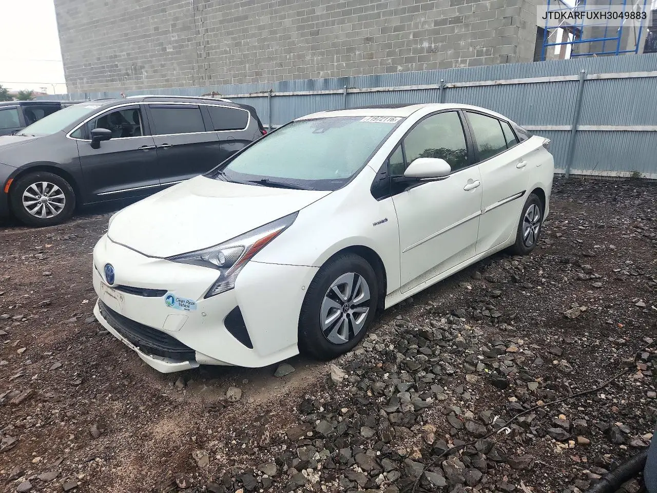 TOYOTA PRIUS 2017, VIN JTDKARFUXH3049883